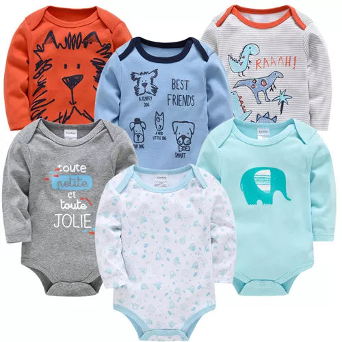 Kavkas 6PC Long Sleeve Bodysuits