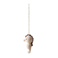 Crocheted seahorse ornament hanging 