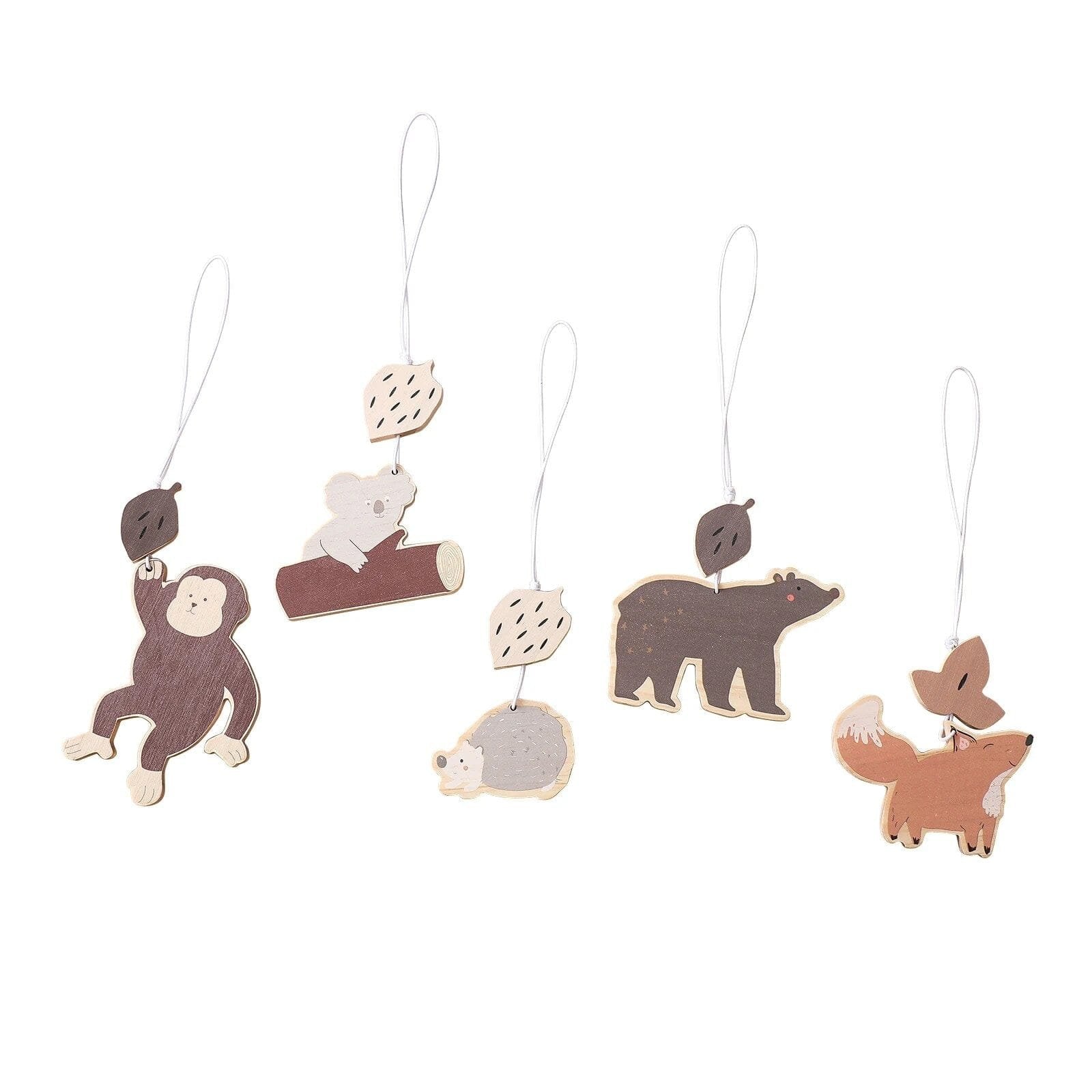Natural Wooden Baby Gym & Teether with Clouds & Rodent image 11