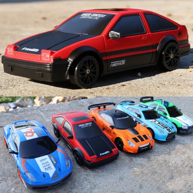 Collection of colorful toy cars