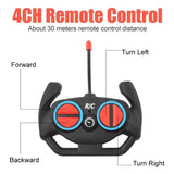 4CH Remote Control with directional labels and remote control distance text