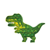 Green dinosaur-shaped pop-it fidget toy