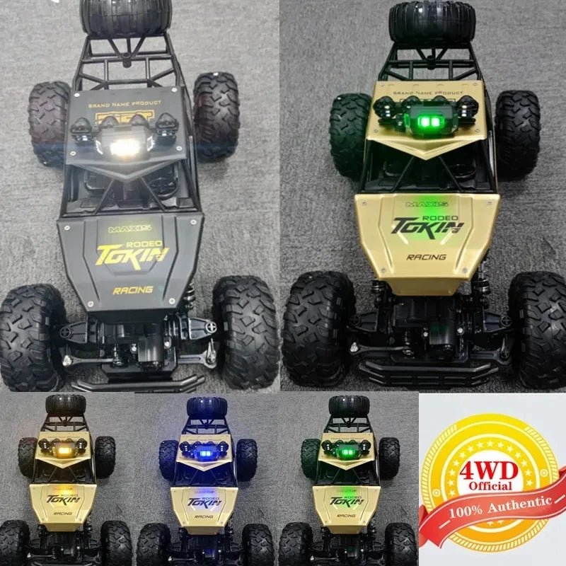 Four views of a toy car with 'Tokki Racing' branding.