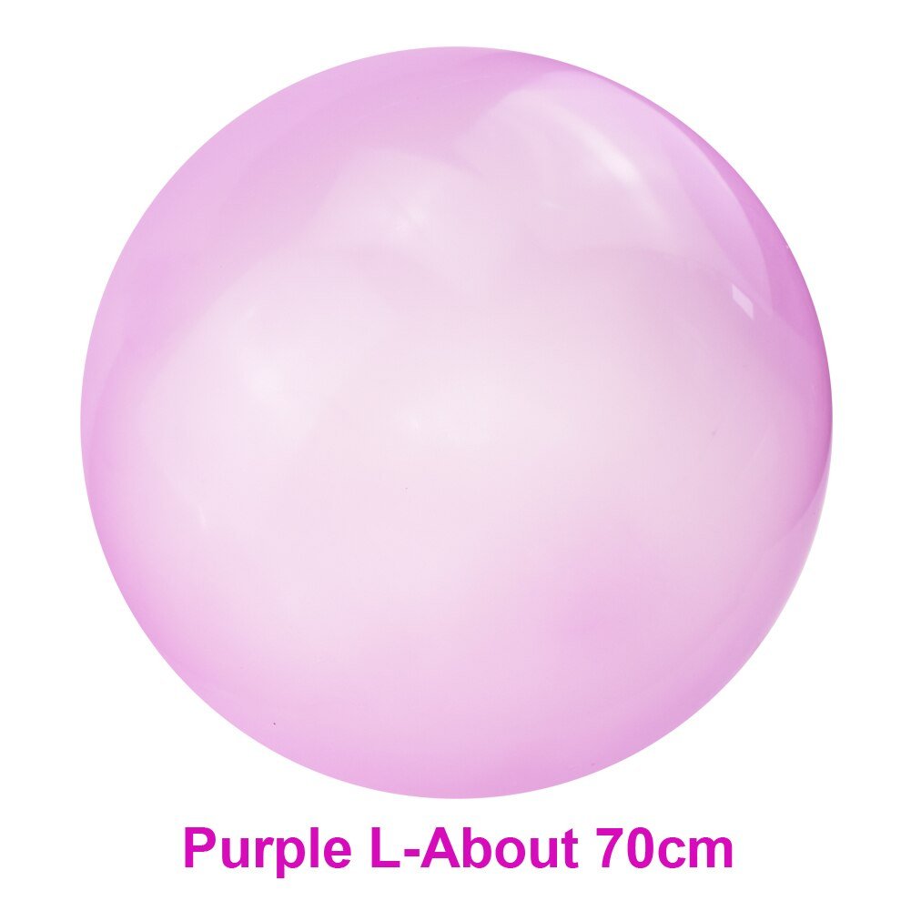 Purple balloon labeled 'L-About 70cm'