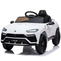 White toy car with black details.