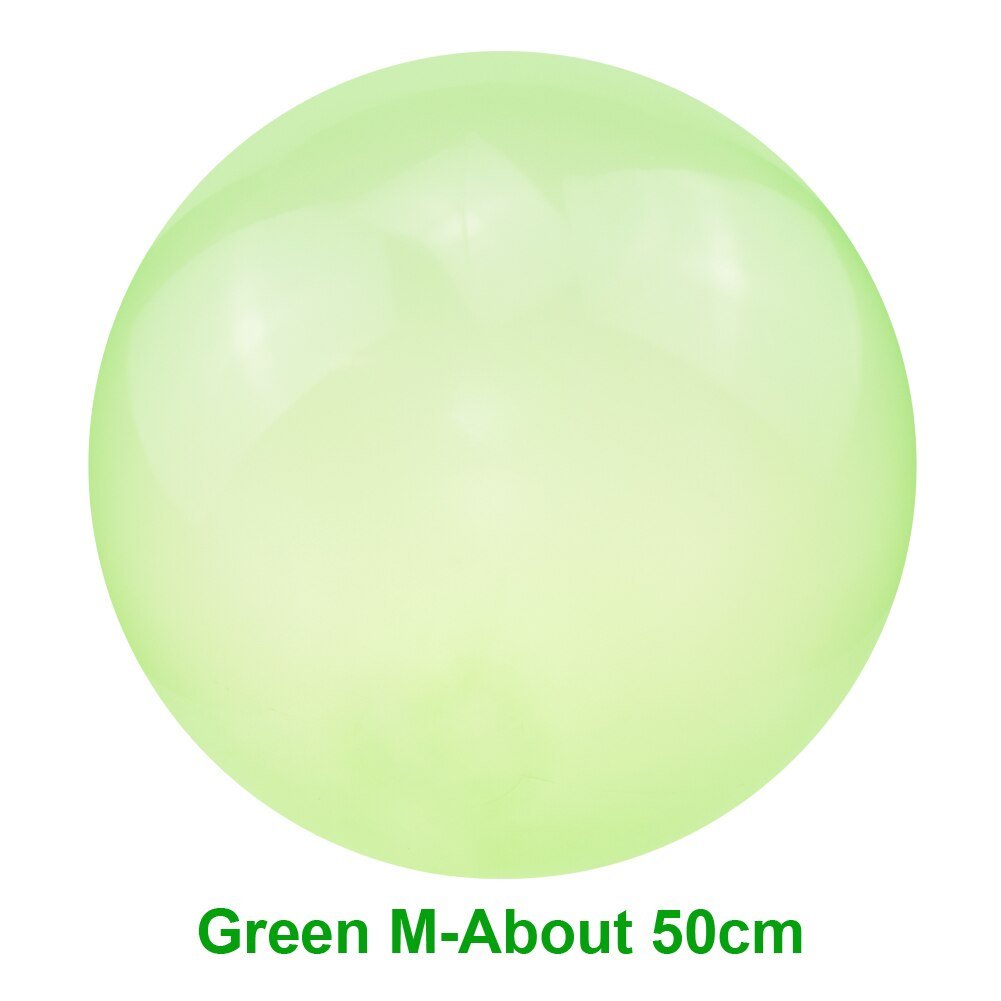 Green ball with text 'Green M-About 50cm'