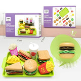 Children's toy food set with packaging