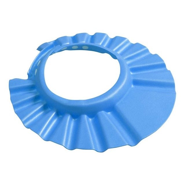 Blue plastic ring with textured edge 