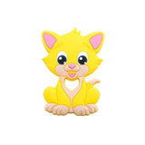 1PC Turtle Silicone Teether - Food Grade, Baby-Safe - Yellow Cat image