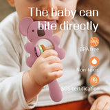 1PC Koala & Elephant Silicone Teether Handbell Rattles image 1