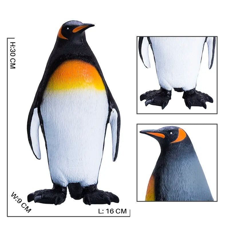 Penguin toy with measurements