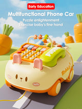 Multifunctional phone car toy for early education with carrots