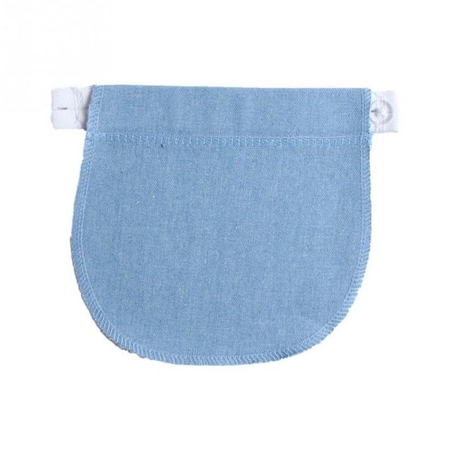 Light blue denim fabric extender on a white background