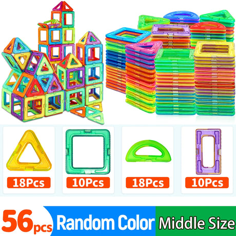 Colorful magnetic building blocks set 