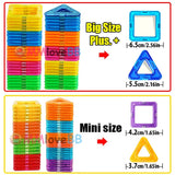 Colorful magnetic building blocks 