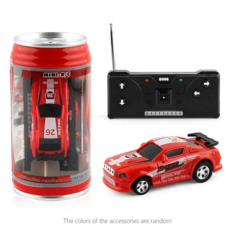 Red remote control car with packaging and controller