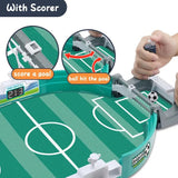 Tabletop soccer game.