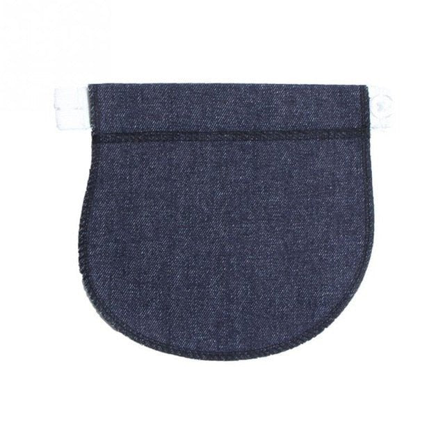 Navy blue denim extender on a white background