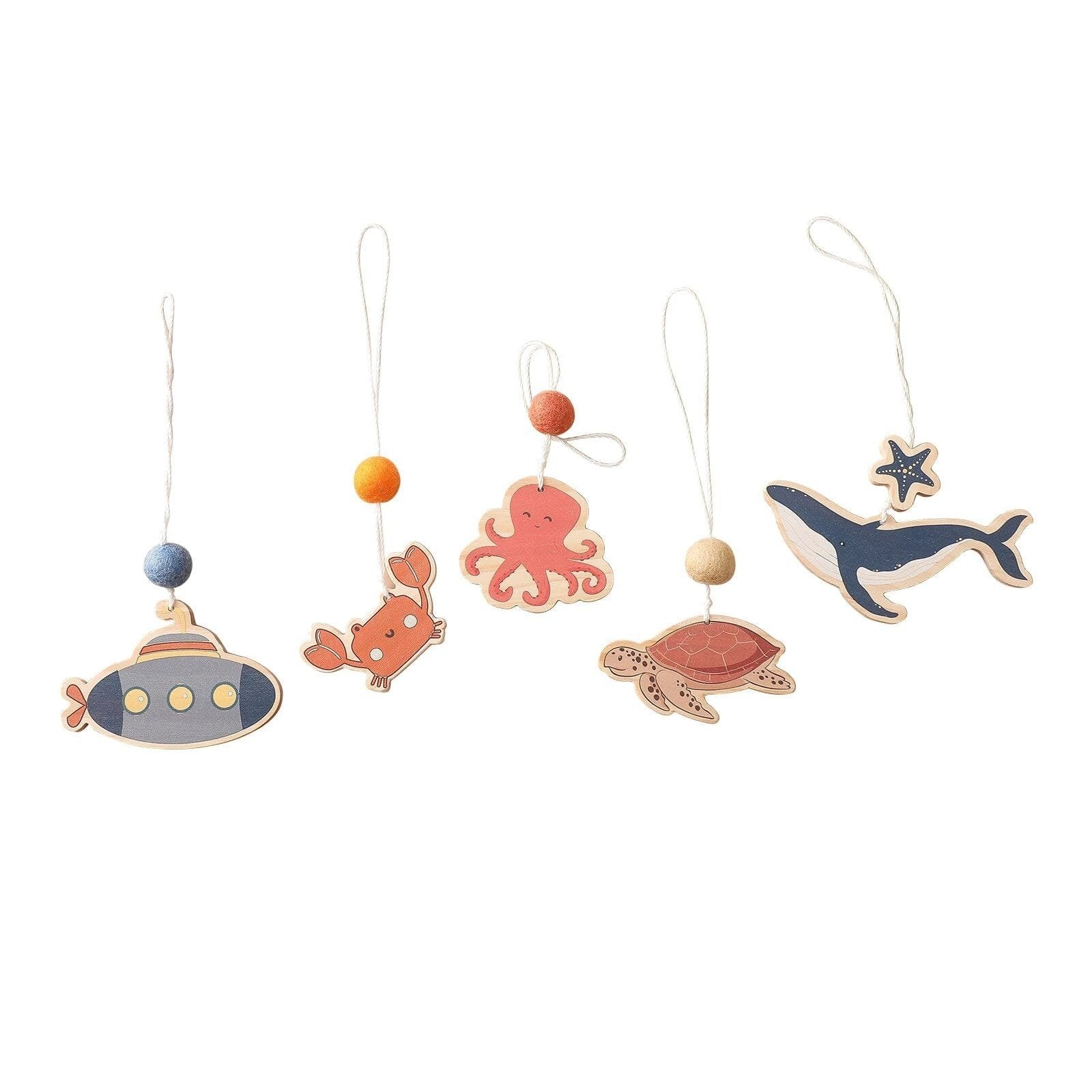 Natural Wooden Baby Gym & Teether with Clouds & Rodent image 17