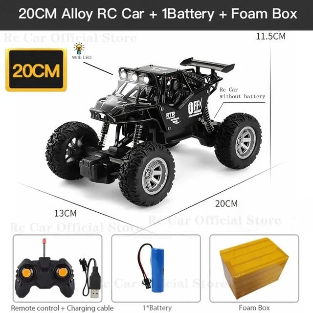 20CM Alloy RC Car with battery and foam box