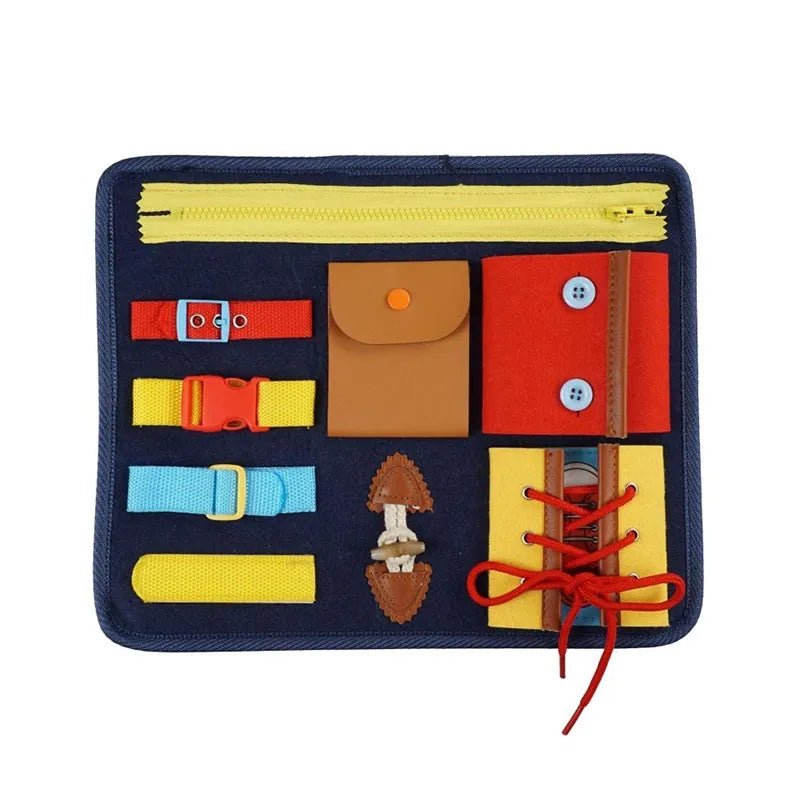 Colorful toy kit with various items 