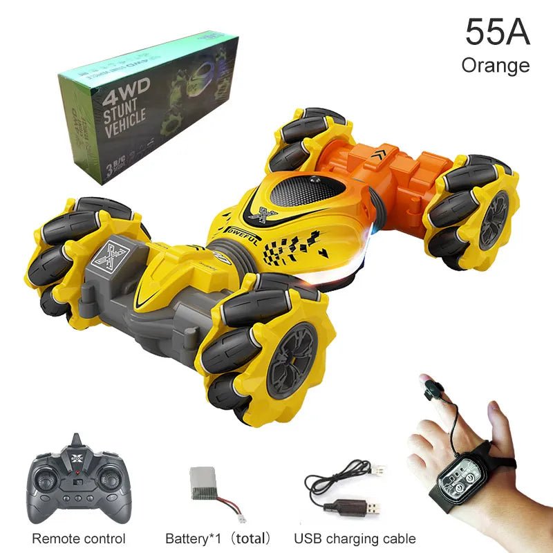 Toy vehicle with remote control, battery, and charging cable 