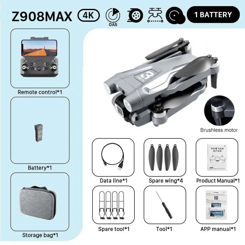 KBDFA MINI Z908Pro Max Drone