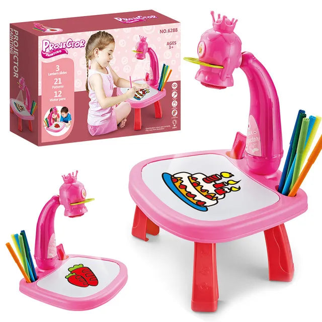 LED Projector Kids' Art Table 