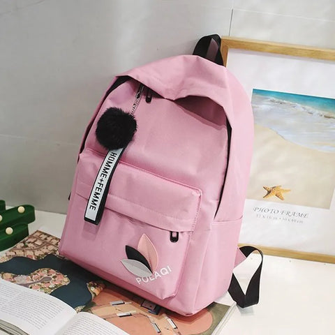 5Pc Harajuku Kawaii School & Laptop Bag Set