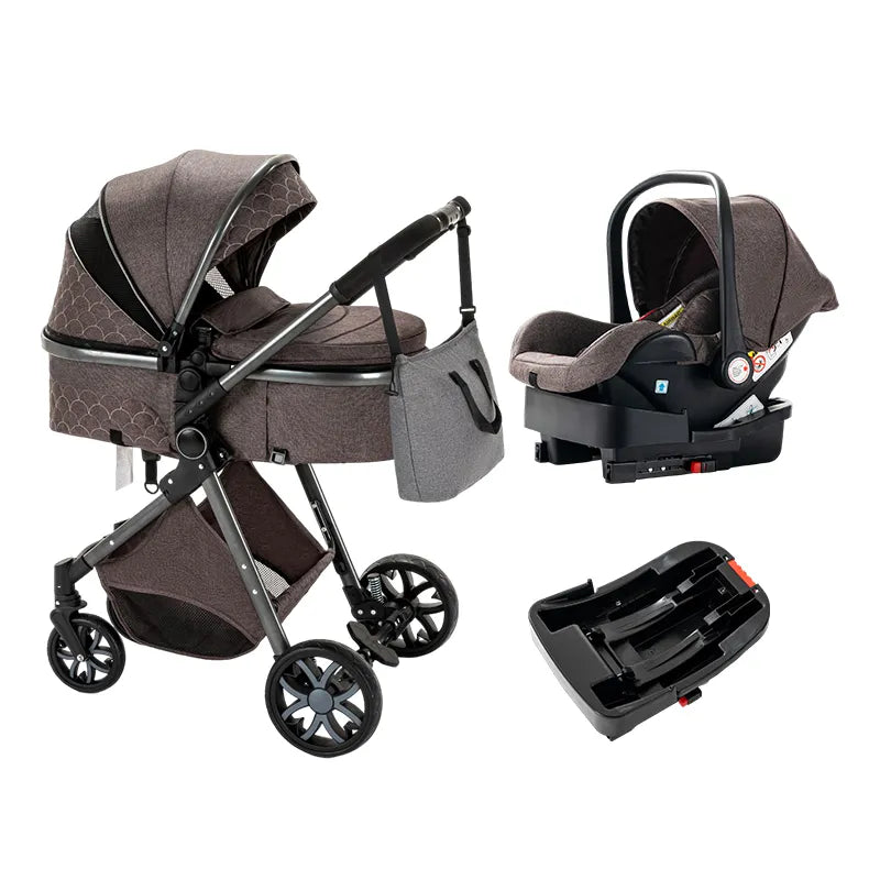 Luxurious 3-in-1 Baby Stroller