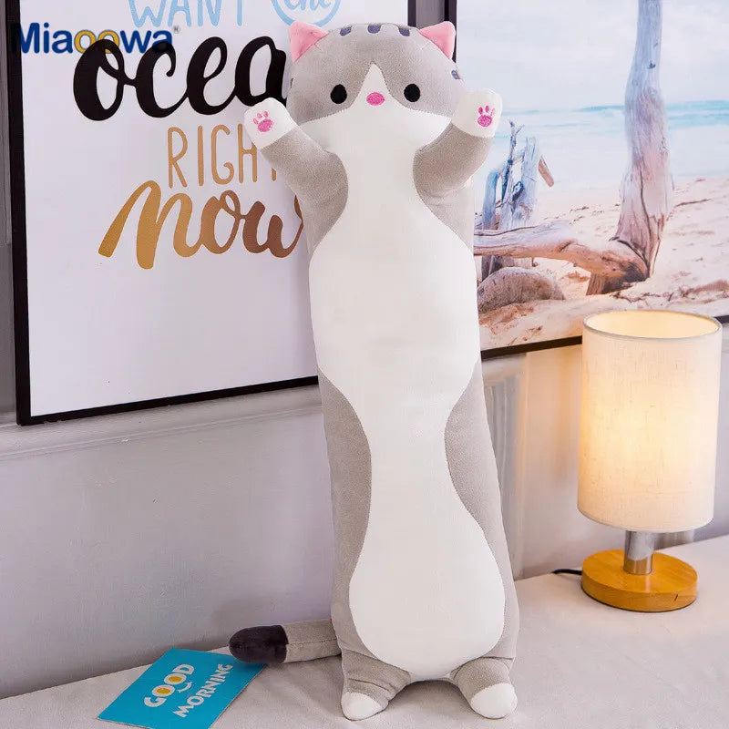 50/70cm Long Cat Plush Toy 