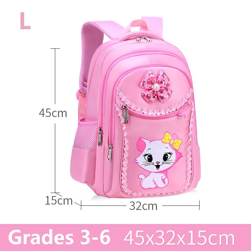 Pink School Backpack Set f