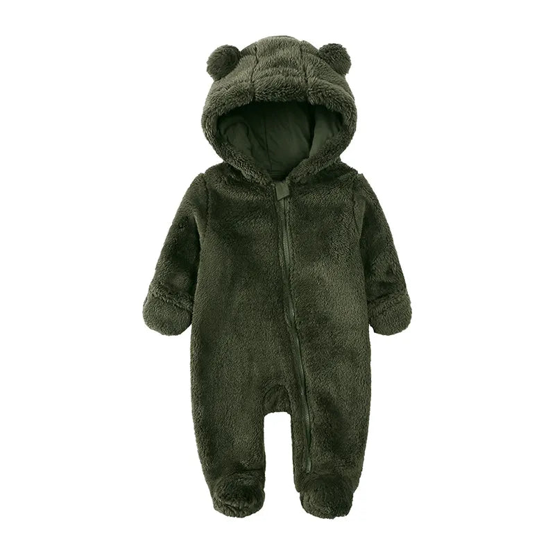 Cozy Bear-Themed Winter Jumpsuit