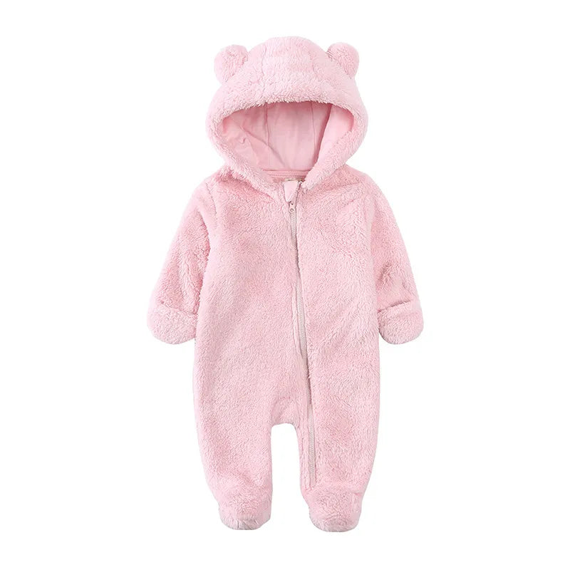 Cozy Bear-Themed Winter Jumpsuit