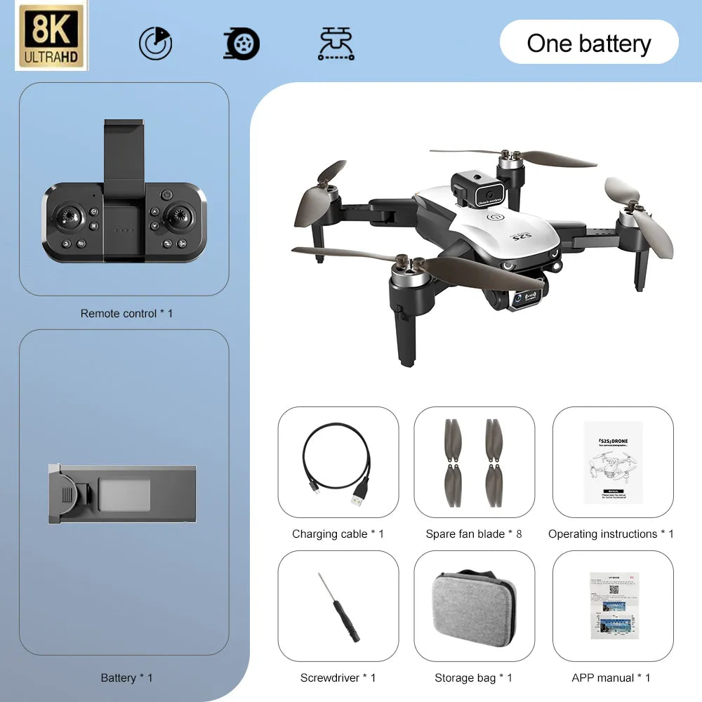 New S2S Mini Drone Prof. 8K Camera