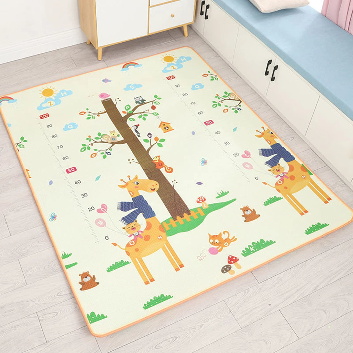 Eco-Friendly Thick EPE Baby Crawling Mat - Folding Play Rug