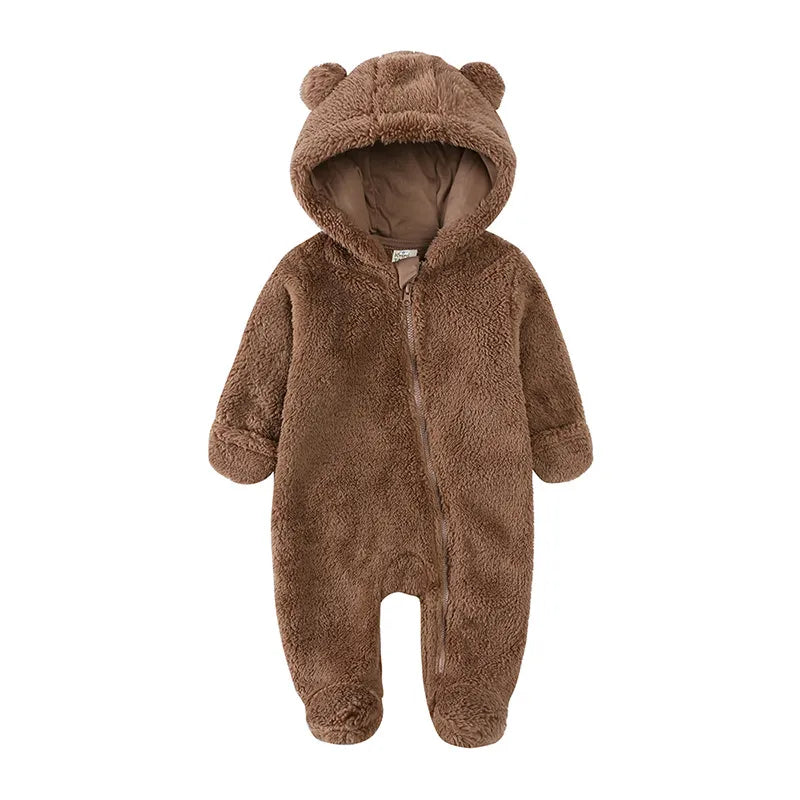 Cozy Bear-Themed Winter Jumpsuit