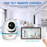 Pan tilt remote control camera with tablet display in a modern living room setting