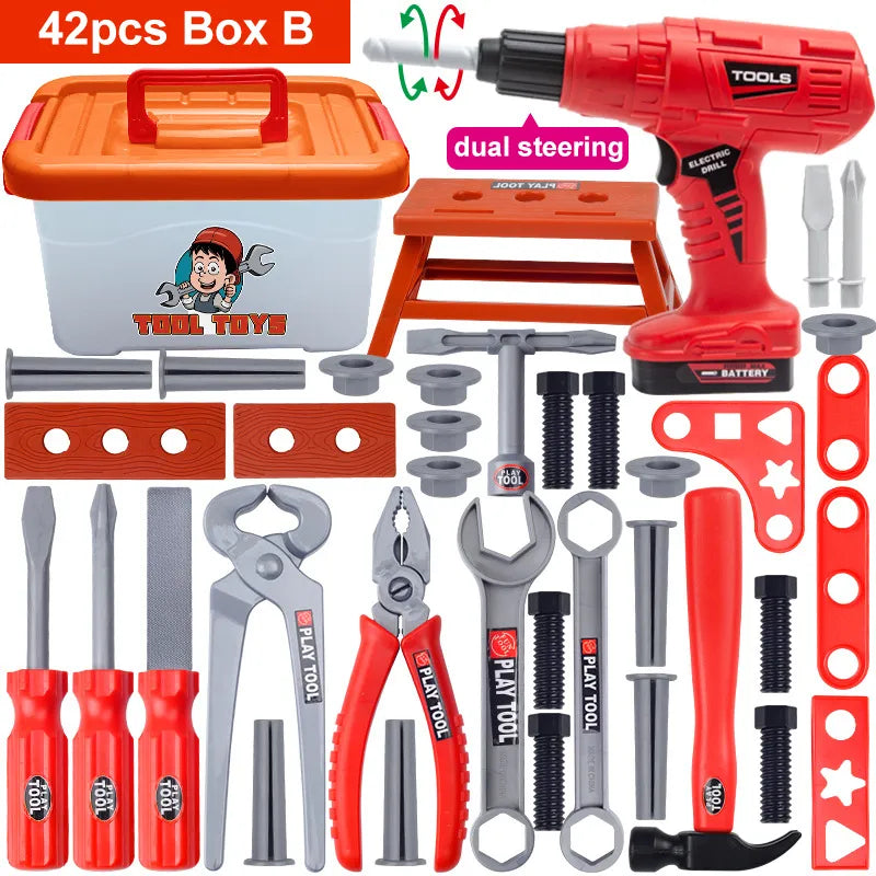 Kids Electric Toy Drill Tool Set