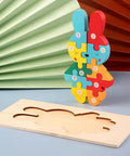 3D Dinosaur Puzzle - Montessori Wooden Toy