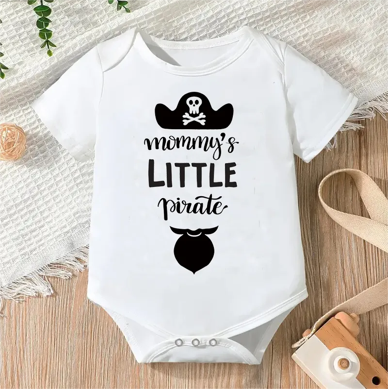 Newborn Letter Print Romper 