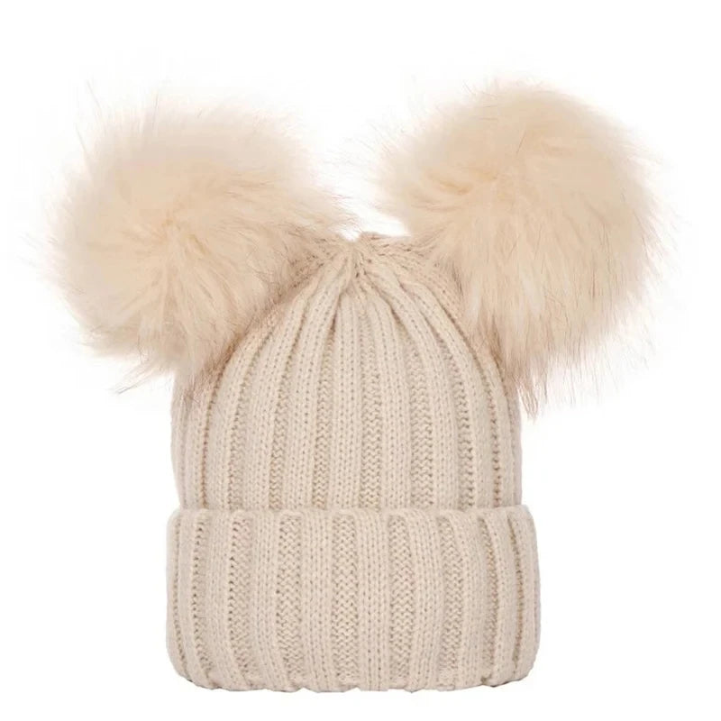 Bobble Hat with Pom Pom - Infant Bonnet