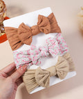3Pc Cable Knit Baby Headbands