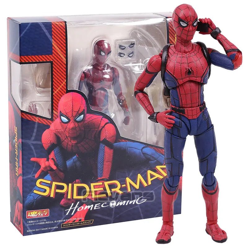 Spider-Man action figure in 'Homecoming' costume with packaging