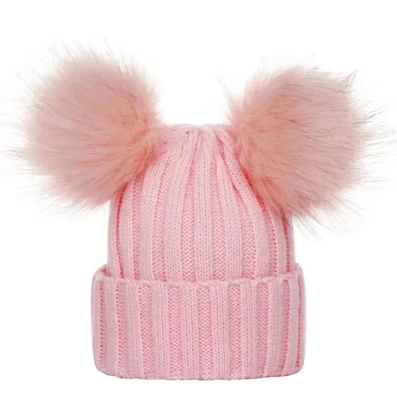 Bobble Hat with Pom Pom - Infant Bonnet