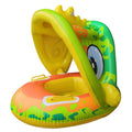 Inflatable pool float with a cartoon character design