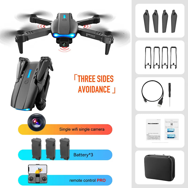 E99 K3 Pro HD 4k Dual Cam Foldable Mini RC Drone