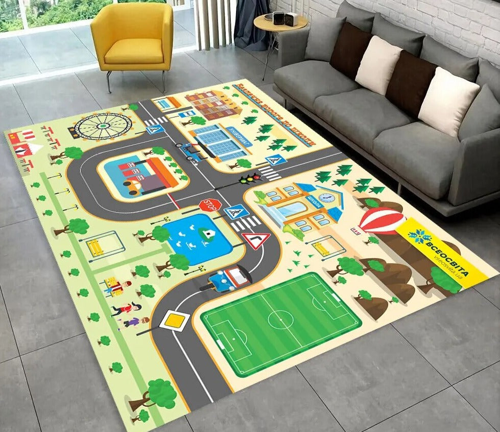 Highway City Traffic Playmat