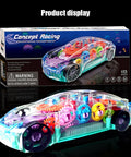 Colorful LED Light-Up Electric Racing Car Toy