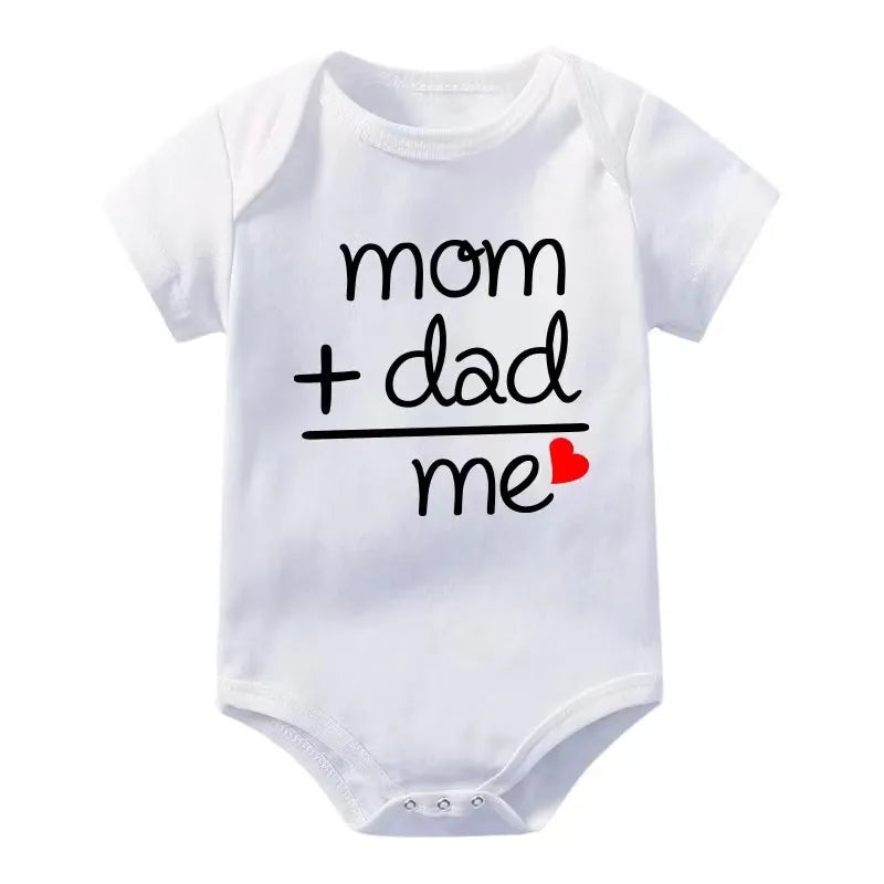 Newborn Letter Print Romper 